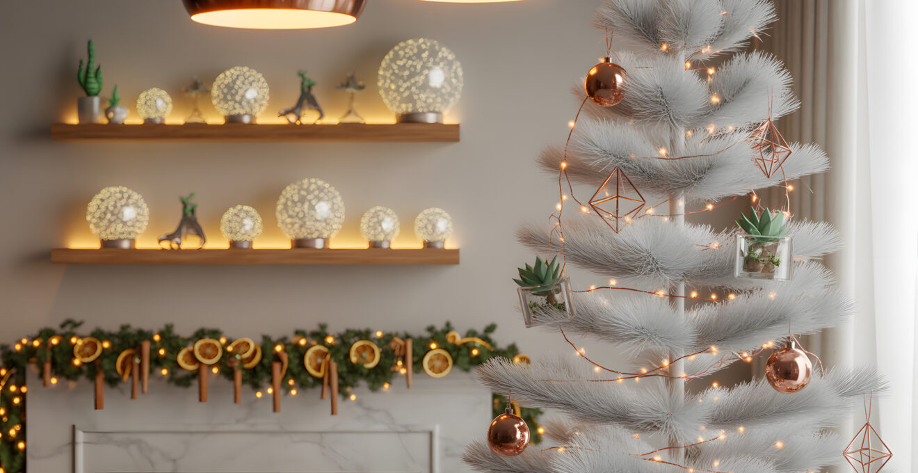 sapin de Noël en aluminium